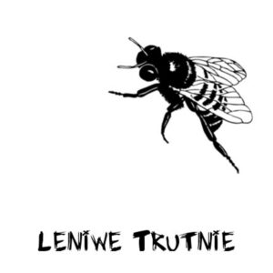 Grafika z pszczołą i napisem Leniwe Trutnie
